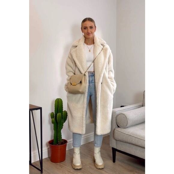 Nine West double-breasted teddy coat Daisy Dew size 2XL pockets warm fashionable - Picture 10 of 10